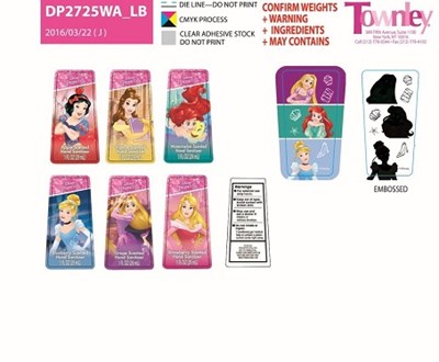 Label (Disney Princess 6pck Label)